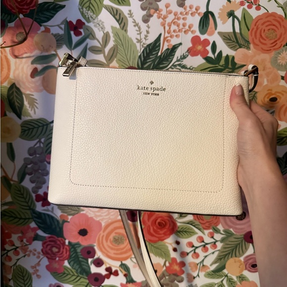 NWT Kate Spade Leila Medium Crossbody - Meringue - Picture 4 of 14